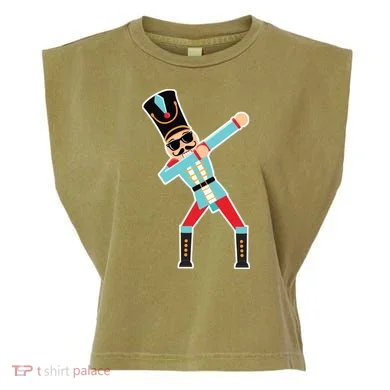 Nutcracker Dab Garment-Dyed Women's Muscle Tee