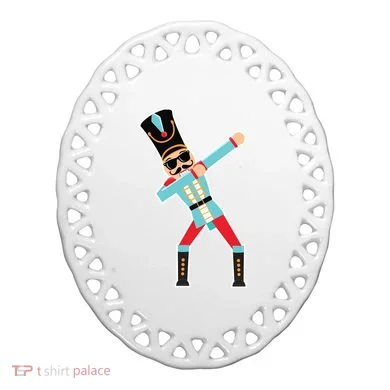 Nutcracker Dab Ceramic Ornament