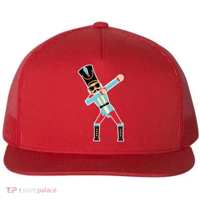 Nutcracker Dab Flat Bill Trucker Hat