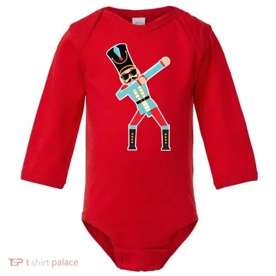 Nutcracker Dab Baby Long Sleeve Bodysuit