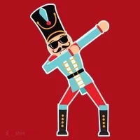 Nutcracker Dab Christmas Stocking thumb 1