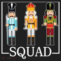 Nutcracker Squad Funny Christmas Beanie thumb 2
