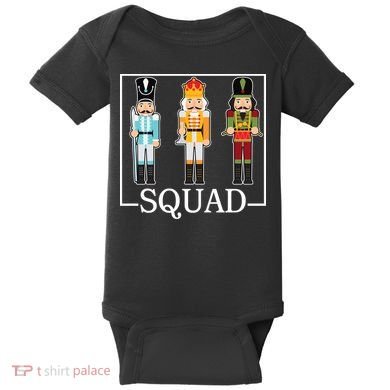 Nutcracker Squad Funny Christmas Baby Bodysuit