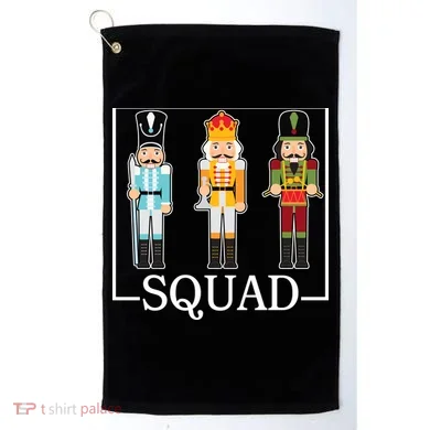 Nutcracker Squad Funny Christmas Golf Towel