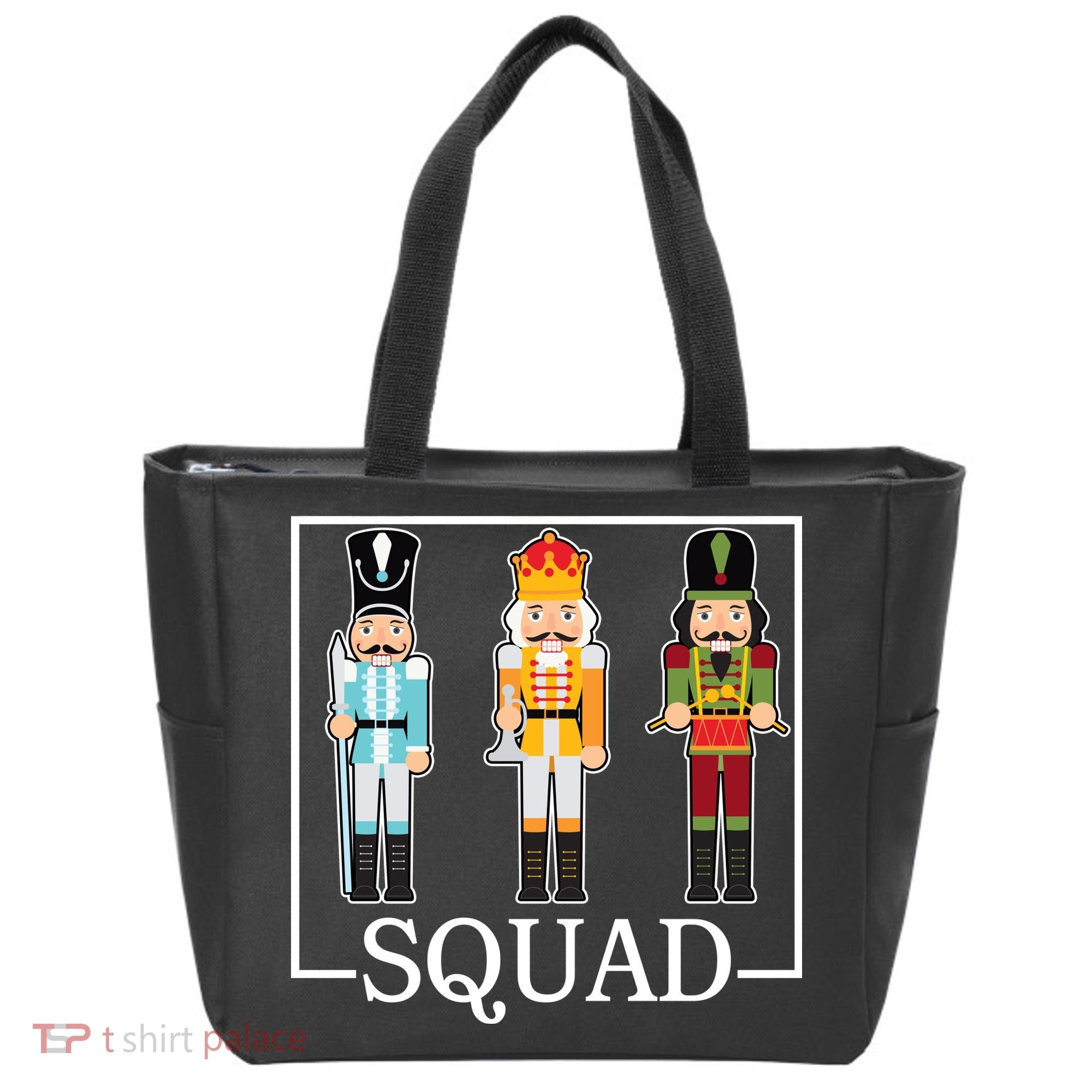 Nutcracker Squad Funny Christmas Tote Bag