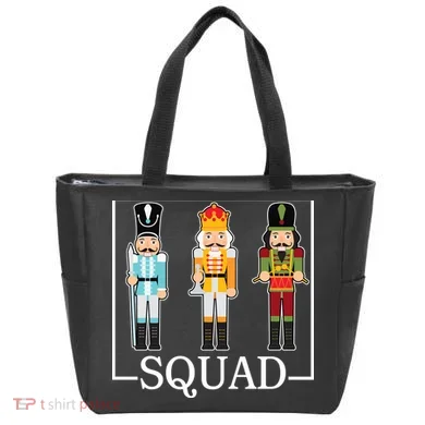 Nutcracker Squad Funny Christmas Tote Bag