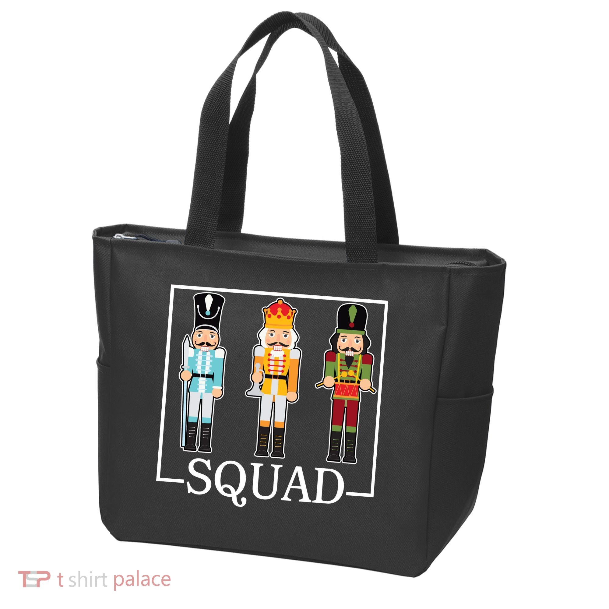 Nutcracker Squad Funny Christmas Tote Bag