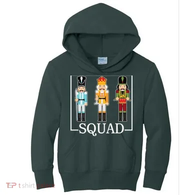 Nutcracker Squad Funny Christmas Kids Hoodie