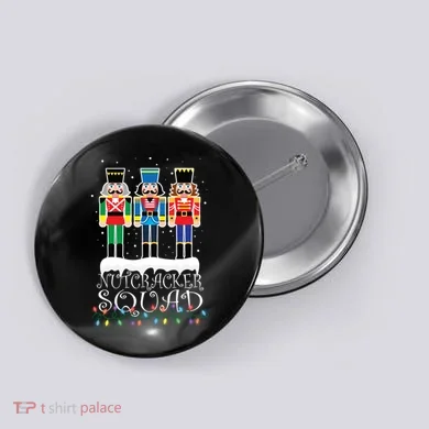 Nutcracker Squad Holiday Ballet Dance Christmas Button
