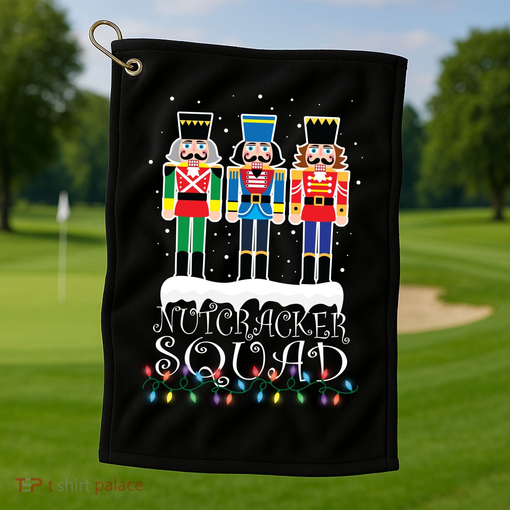 Nutcracker Squad Holiday Ballet Dance Christmas Golf Towel