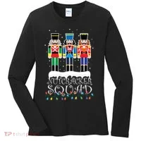 Nutcracker Squad Holiday Ballet Dance Christmas Women's Long Sleeve Shirt thumb 0