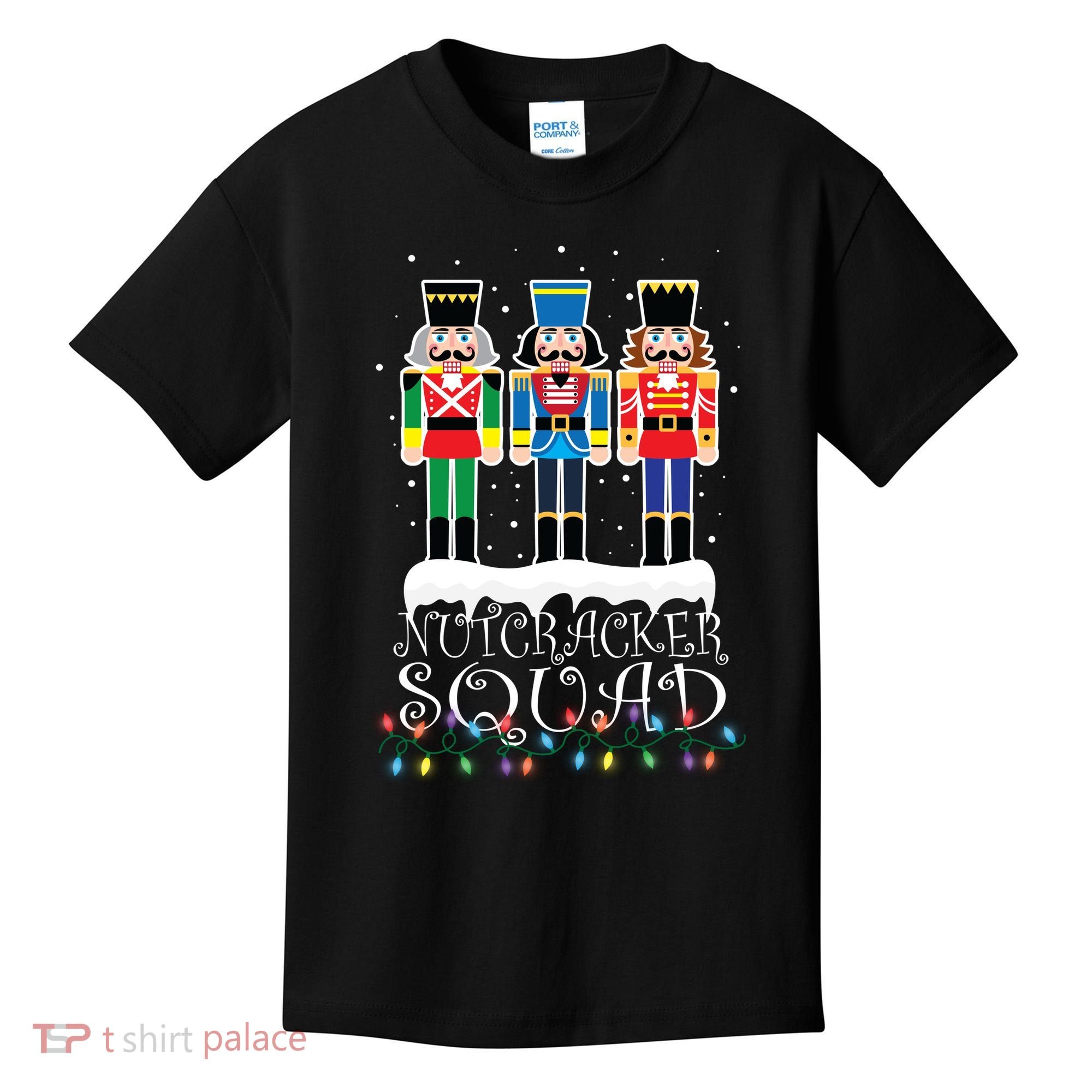 Nutcracker Squad Holiday Ballet Dance Christmas Kids T-Shirt