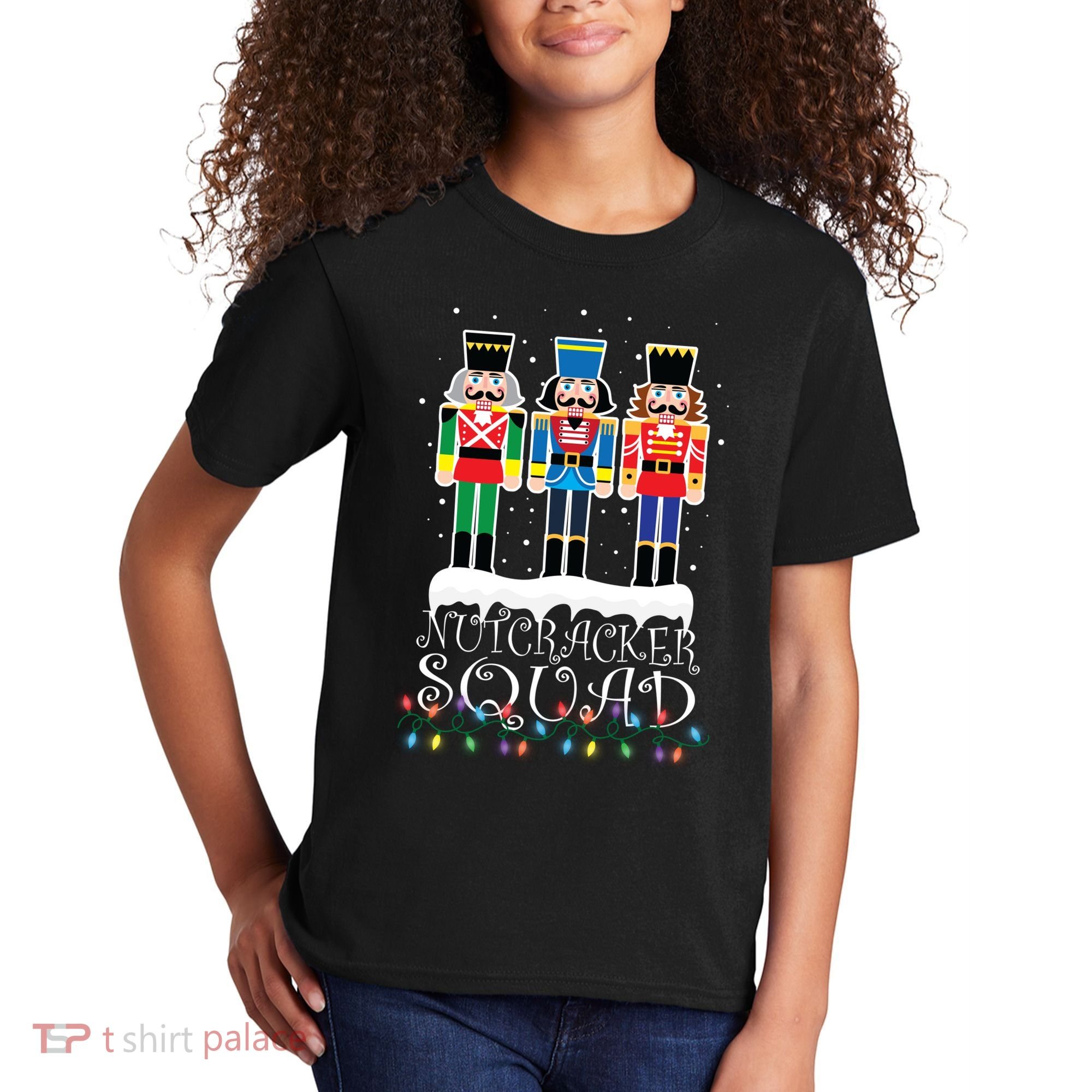 Nutcracker Squad Holiday Ballet Dance Christmas Kids T-Shirt