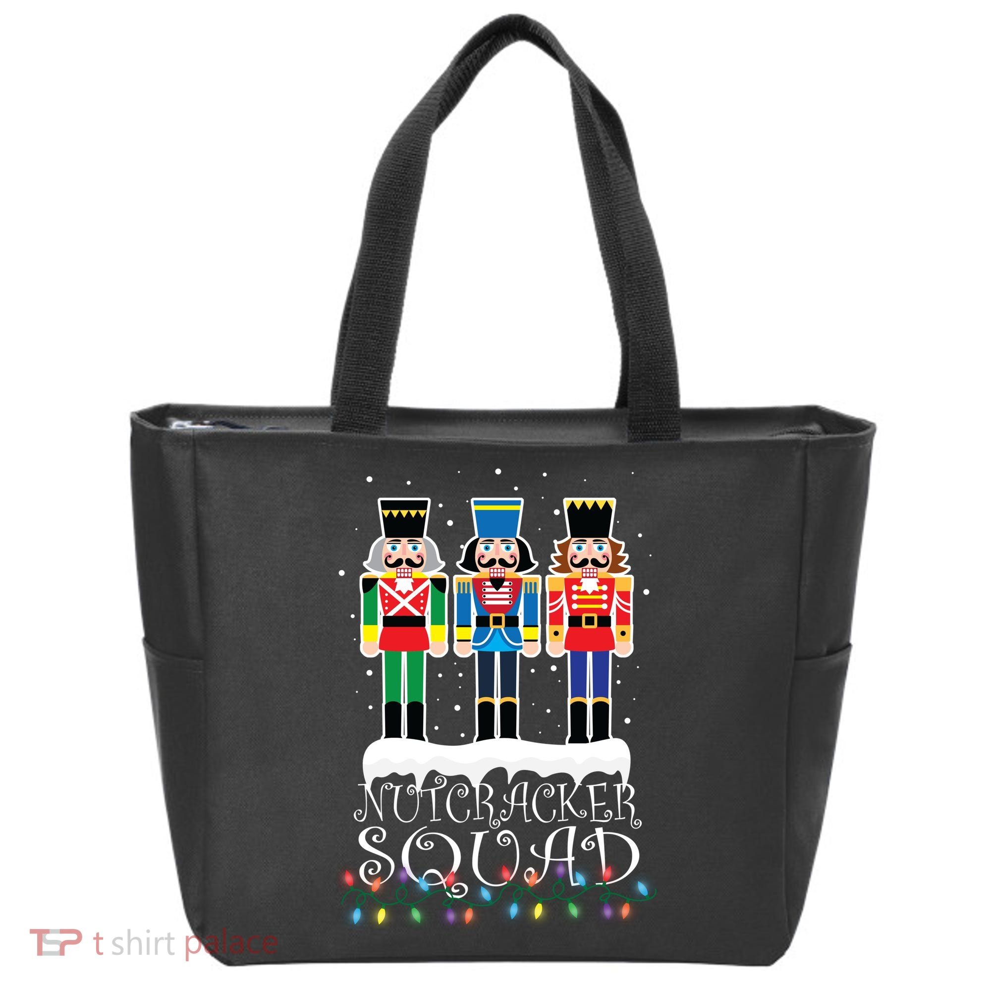 Nutcracker Squad Holiday Ballet Dance Christmas Tote Bag