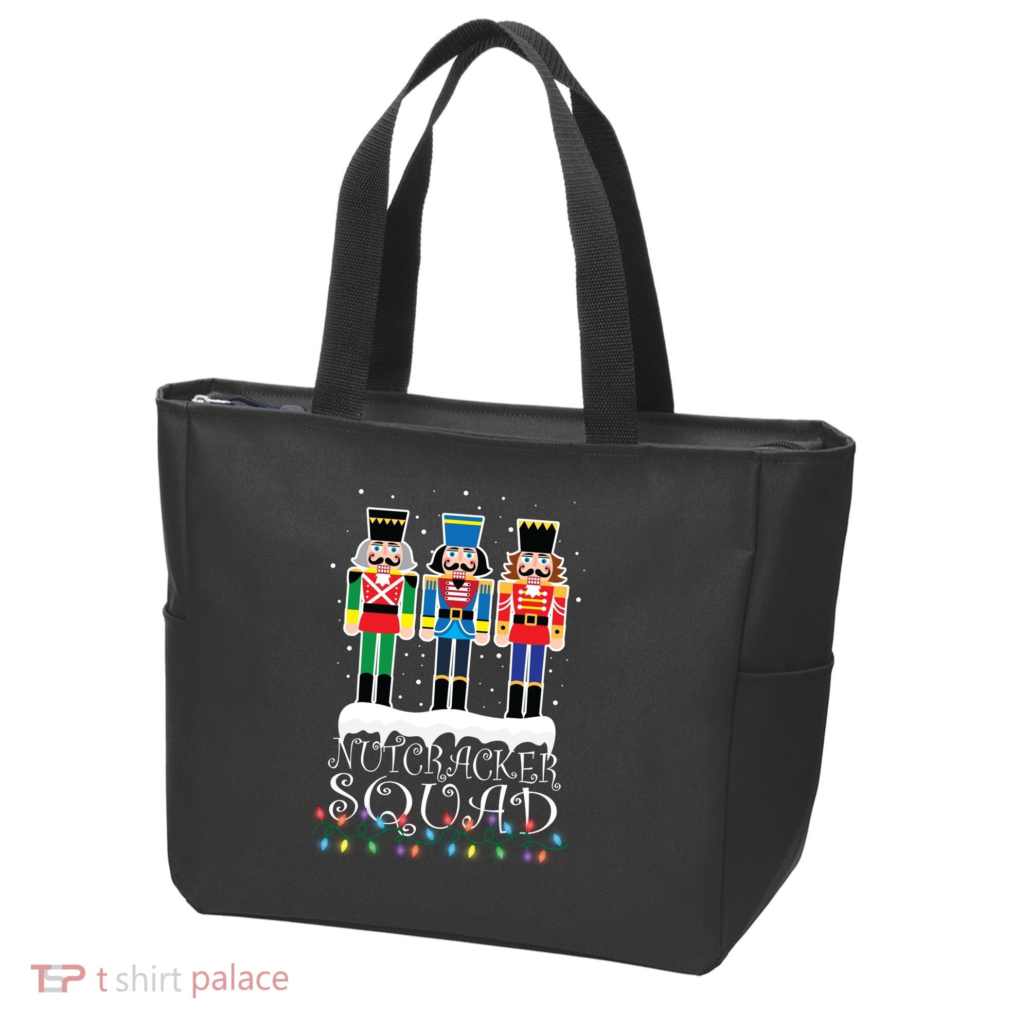 Nutcracker Squad Holiday Ballet Dance Christmas Tote Bag