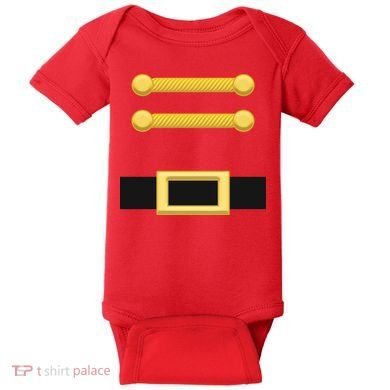 Nutcracker Uniform Christmas Costume Baby Bodysuit