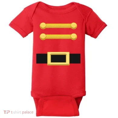 Nutcracker Uniform Christmas Costume Baby Bodysuit