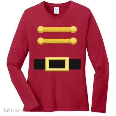 Nutcracker Uniform Christmas Costume Women's Long Sleeve Shirt