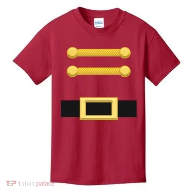 Nutcracker Uniform Christmas Costume Kids T-Shirt