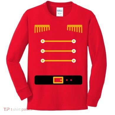 Nutcracker Uniform Toys Soldier Christmas Kids Long Sleeve Shirt