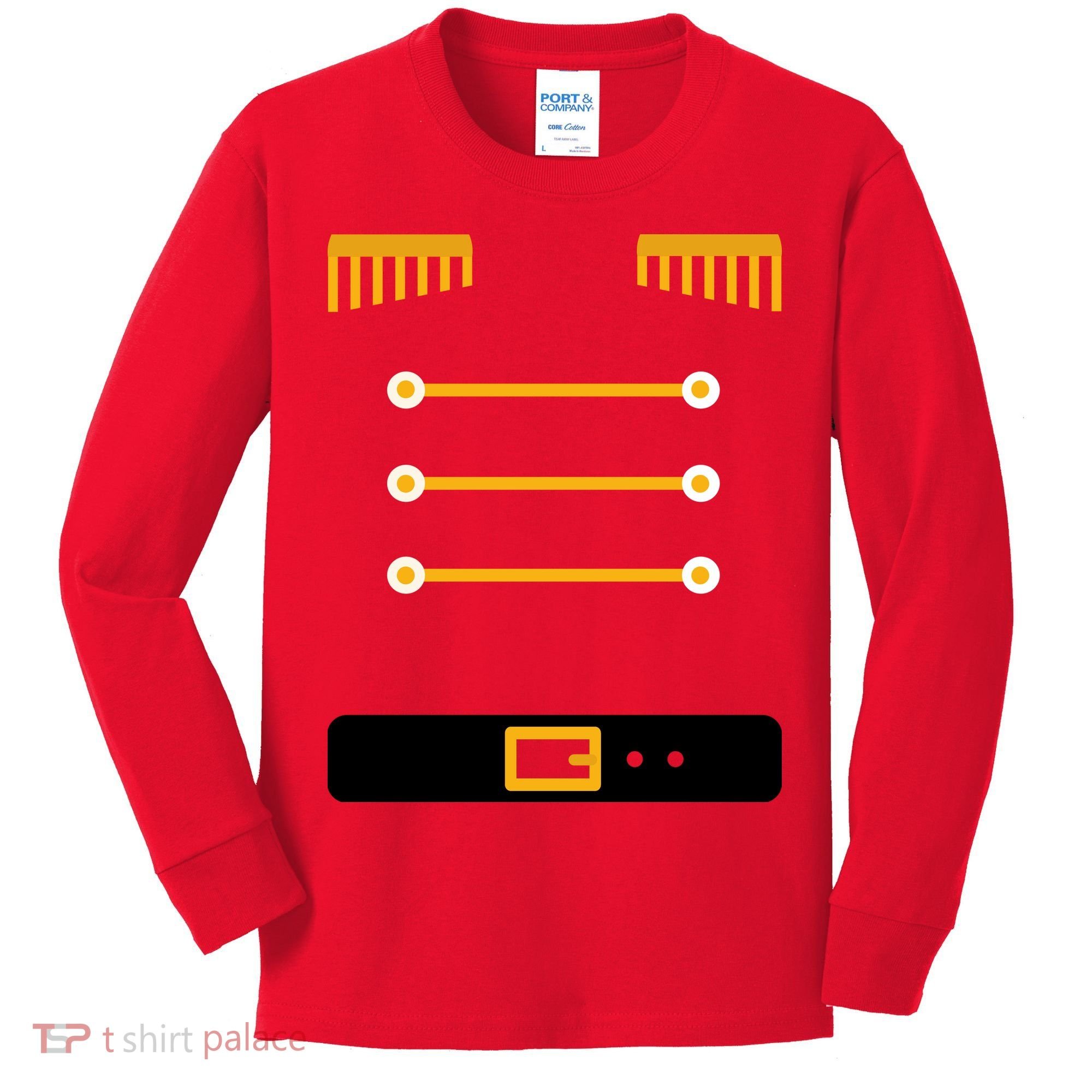 Nutcracker Uniform Toys Soldier Christmas Kids Long Sleeve Shirt