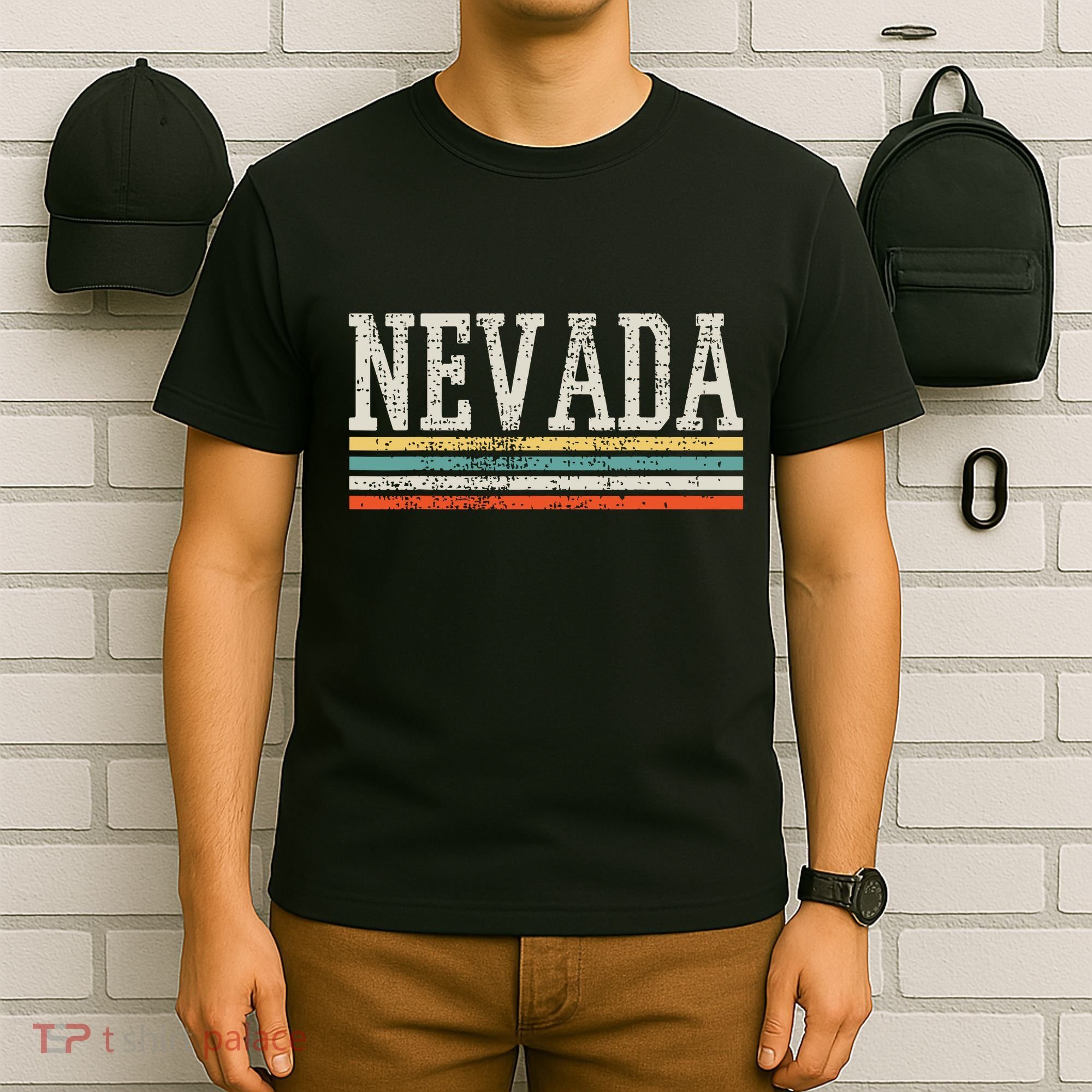 Nevada Usa Us State America 4th Of July Merica Vintage Gift T-Shirt