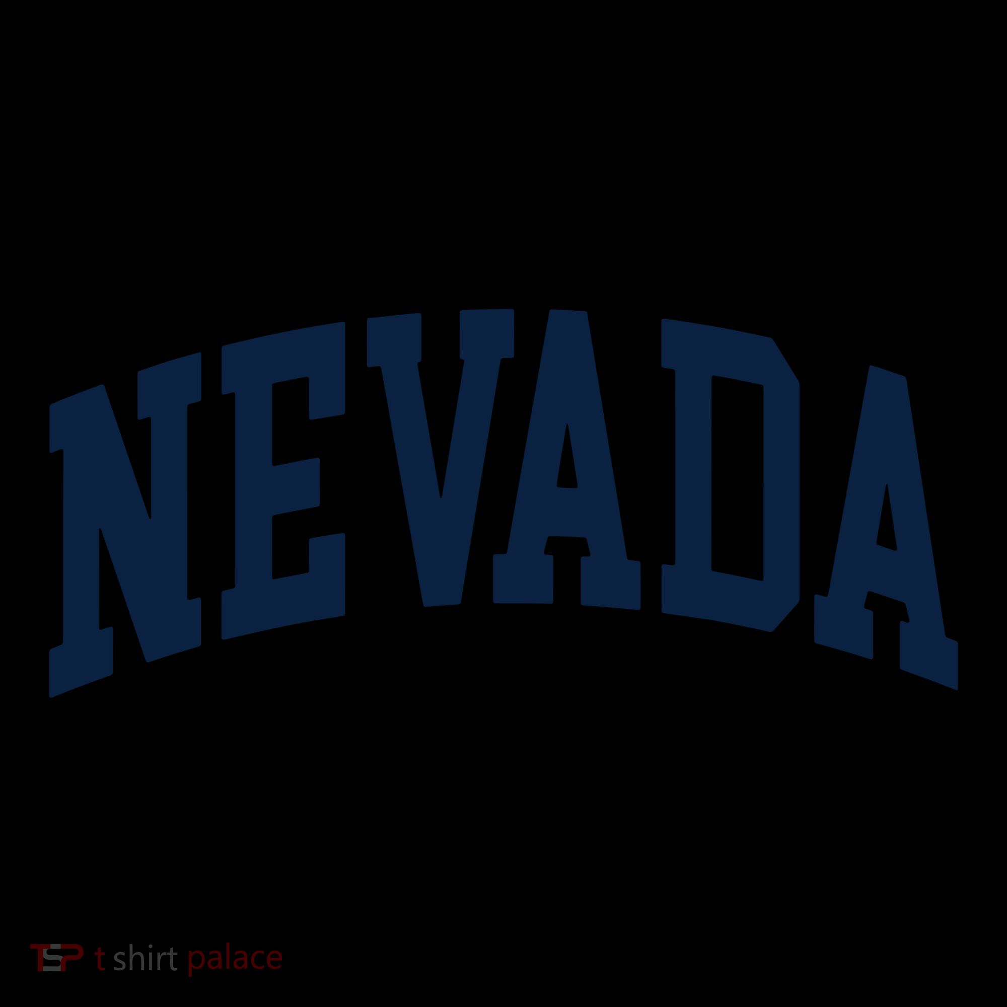 Nevada Usa Varsity Style Blue Text Coaster