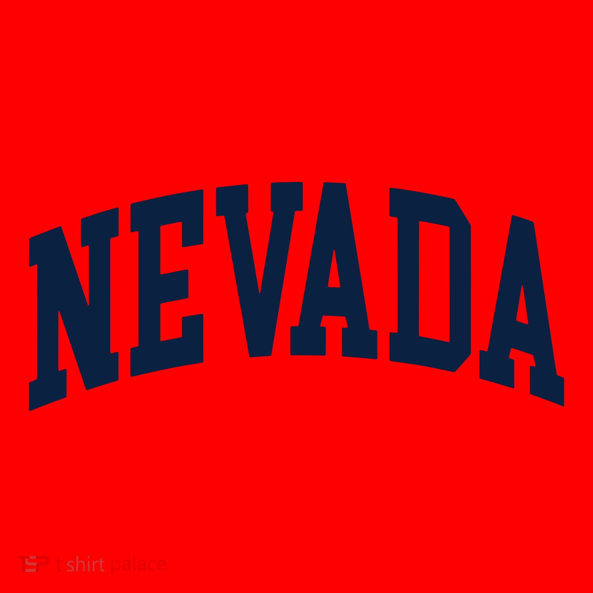 Nevada Usa Varsity Style Blue Text Santa Hat