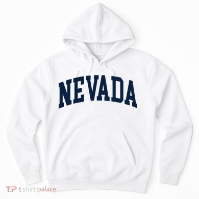 Nevada Usa Varsity Style Blue Text Hoodie