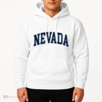 Nevada Usa Varsity Style Blue Text Hoodie thumb 2