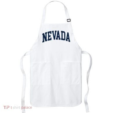 Nevada Usa Varsity Style Blue Text Apron