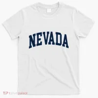 Nevada Usa Varsity Style Blue Text T-Shirt thumb 0