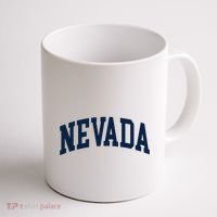 Nevada Usa Varsity Style Blue Text Coffee Mug thumb 1