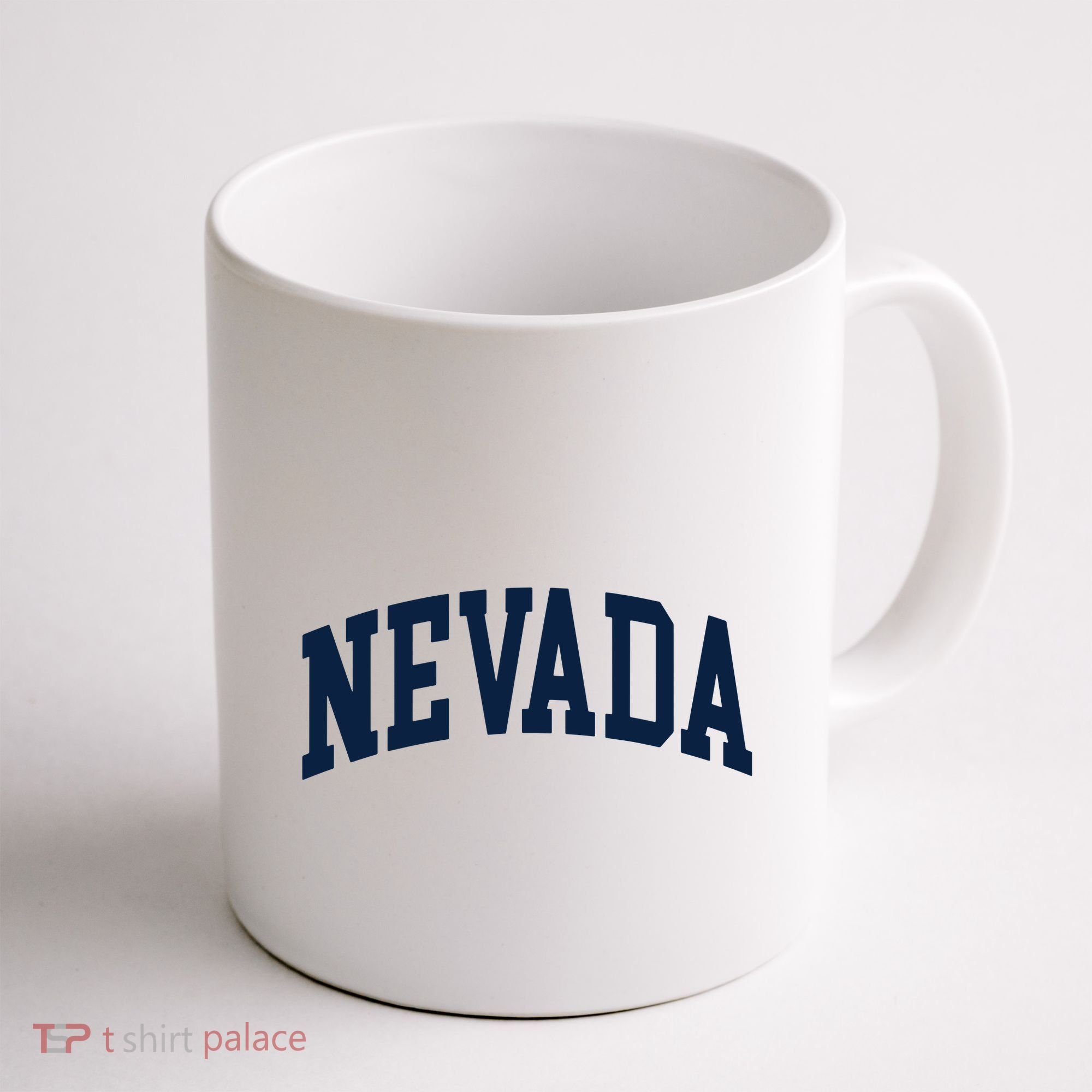 Nevada Usa Varsity Style Blue Text Coffee Mug