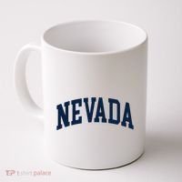 Nevada Usa Varsity Style Blue Text Coffee Mug thumb 0