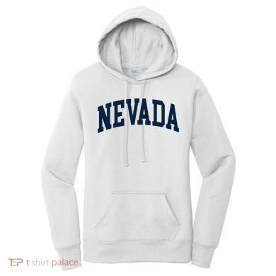 Nevada Usa Varsity Style Blue Text Women's Hoodie