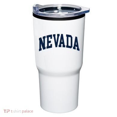 Nevada Usa Varsity Style Blue Text Tumbler