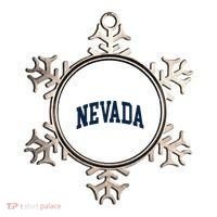 Nevada Usa Varsity Style Blue Text Ornament thumb 0