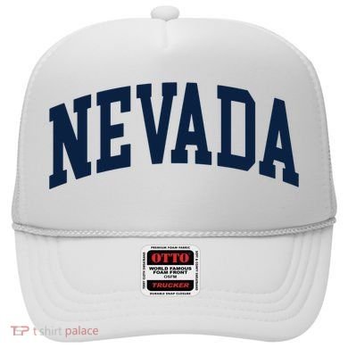 Nevada Usa Varsity Style Blue Text Hat