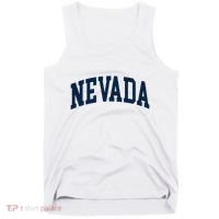 Nevada Usa Varsity Style Blue Text Tank Top thumb 0