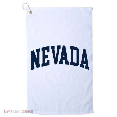 Nevada Usa Varsity Style Blue Text Golf Towel