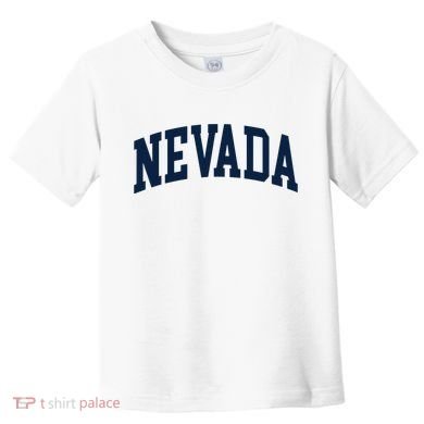 Nevada Usa Varsity Style Blue Text Toddler T-Shirt