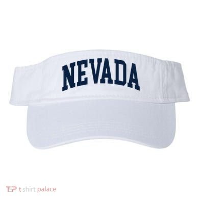 Nevada Usa Varsity Style Blue Text Visor