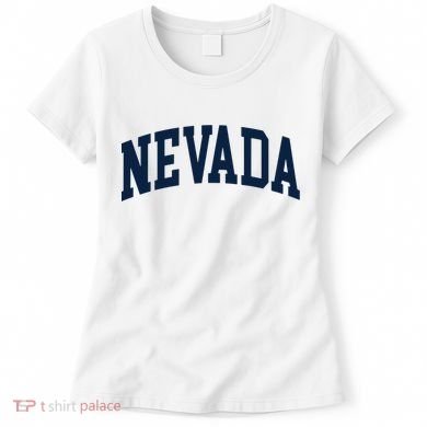 Nevada Usa Varsity Style Blue Text Women's T-Shirt