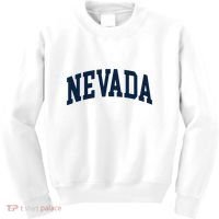 Nevada Usa Varsity Style Blue Text Kids Sweatshirt thumb 0