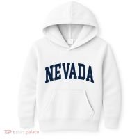 Nevada Usa Varsity Style Blue Text Kids Hoodie thumb 0