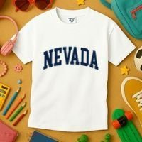 Nevada Usa Varsity Style Blue Text Kids T-Shirt thumb 3