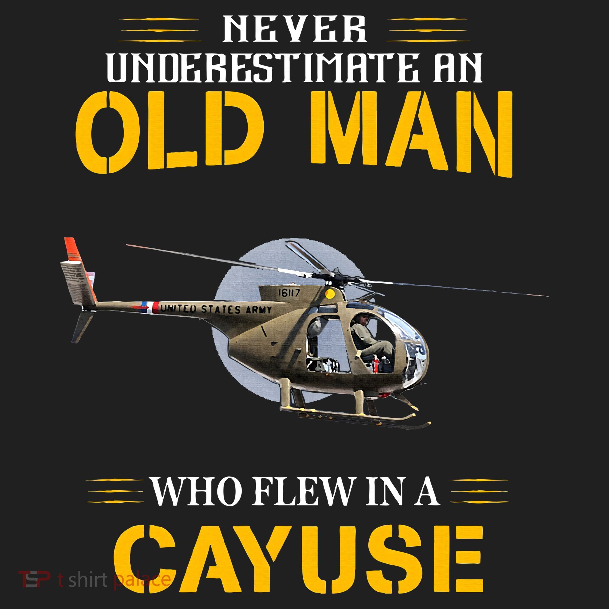Never Underestimate Who Flew Hughes Oh 6 Cayuse Helicopter Beanie