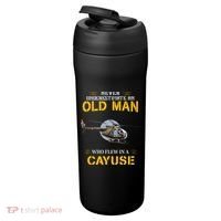 Never Underestimate Who Flew Hughes Oh 6 Cayuse Helicopter 24oz Duet Stainless Steel Tumbler thumb 3