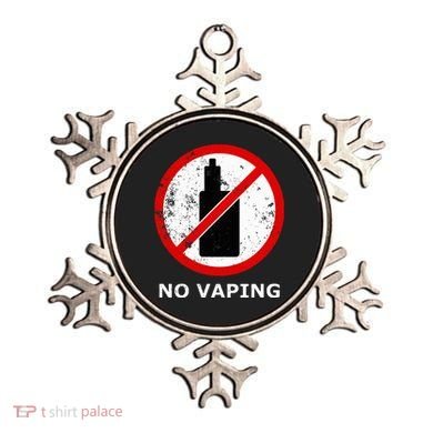 No Vaping Anti Vape Ornament